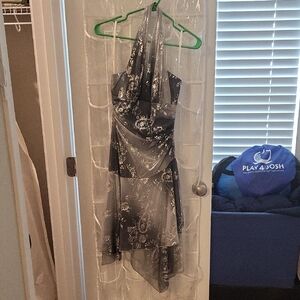 Taboo Monochrome Floral Dress